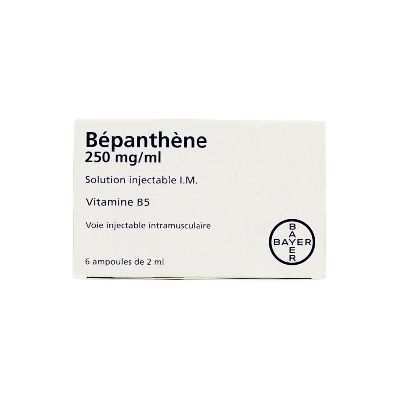 Sol Esta Injectables Bépanthène 250mg/ml sol injectable 6 ampoules 2ml