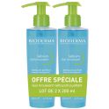 Bioderma Sébium Gel Moussant Nettoyant Purifiant Peaux Mixtes à Grasses - Lot de 2 x 200ml
