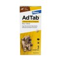 Elanco AdTab 56mg Chien 1,3–2,5 kg - 3 Comprimés à croquer - Contre les puces et les tiques, goût viande, 1 mois de protection