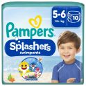 Pampers Splashers Couches-Culottes de Bain Taille 5-6 + de 14kg Baby Shark - 10 couches – Confort et anti-gonflement