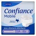 Confiance Mobile 8 Gouttes Taille M – 14 slips absorbants jour et nuit, discret et confortable, absorption rapide