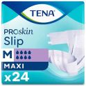 TENA Slip Maxi Proskin - Taille M - 24 Protections - Change Complet Haute Absorption Jour & Nuit