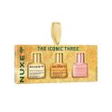 Nuxe Coffret Noël Huile Prodigieuse® Les Trois Iconiques 3x10 ml - Soins sublimateurs et hydratants pour visage, corps et cheveux