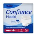 Confiance Mobile 7 Gouttes Taille S – 14 slips absorbants jour et nuit, discret et confortable, absorption rapide