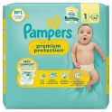 Pampers Premium Protection Couches Taille 1 (2-5kg) X24  - Protège et préserve la peau délicate des nouveau-nés