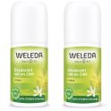 Weleda Citrus Déodorant au Citrus Roll-on 24H Lot de 2x50ml – Fraîcheur et hygiène