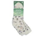 AirPlus Aloe Cabin Chaussettes Hydratantes à motifs Blanc Cassé - Pointure 35-41  - Confort et douceur