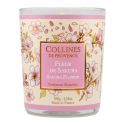 Collines De Provence Bougie Parfumée - 180g - Senteur Fleur de Sakura - Collection Voyages aux îles