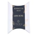 Nildor Bonnet de Nuit en Soie - Protège les cheveux et limite les frisottis