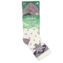 AirPlus Aloe Cabin Socks Chaussettes Hydratantes Femme Flocon Violet - 35-41