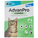 Elanco AdvanPro Combo Chat & Furet 6 pipettes de 0,5 ml - Solution antiparasitaire contre puces, tiques et poux