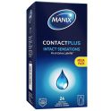 Manix Contact Plus - 24 préservatifs extra lubrifiés
