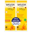 Weleda Baby Crème pour le Change Calendula Sans Parfum Lot de 2x75ml – Apaisement et protection