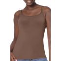 Amoena Valletta Top moka Taille 48 - Débardeur post-opératoire ultra-doux avec brassière intégrée