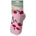 Airplus Aloe Cabin Socks Chaussettes Hydratantes - Rose Motif Cerises - Pointure 35-41