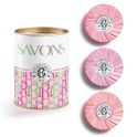 Roger & Gallet Boîte Savons Bienfaisants Pink Love - 3 x 100g - Collection florale et raffinée