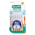 Gum Brossettes interdentaires Trav-Ler - Pack de 6 brossettes - Taille 2 : 0.9 mm - Nettoyage précis