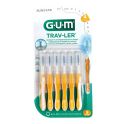 Gum Brossettes interdentaires Trav-Ler - Pack de 6 brossettes - Taille 4 : 1,3 mm - Nettoyage précis