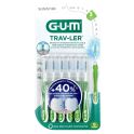 Gum Brossettes interdentaires Trav-Ler - Pack de 6 brossettes - Taille 3 : 1,1 mm - Nettoyage précis