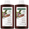 Klorane Shampoing à la Quinine Edelweiss Bio 2x400ml - Anti-chute et stimulant