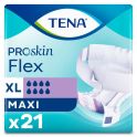 TENA ProSkin Flex Maxi - Taille XL - 22 Protections - Changes Complets avec Ceinture
