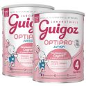 Guigoz Optipro Junior Lait 4ème Âge Dès 18 Mois BiPack 2x900g – Croissance et vitalité