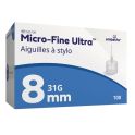 Embecta Micro-Fine Ultra 8mm - Aiguille à stylo pour administration correcte de l'insuline