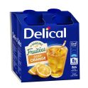 Delical Les Saveurs Fruitées Boisson Nutritionnelle Prête à Boire Sans Lactose Orange - 4 x 200ml