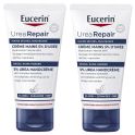 Eucerin UreaRepair Crème Mains Réparatrice 5% d'Urée 2x75 ml - Mains sèches, rugueuses