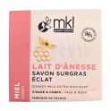 MKL Green Nature Lait d'Ânesse Savon Surgras Éclat Miel 100 g - Illumination et nutrition des peaux sensibles