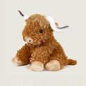 Soframar Warmies Bouillotte Peluche Déhoussable Vache Highland 30 cm - Chaleur réconfortante et apaisante