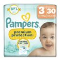 Pampers Premium Protection Couches Bébé Taille 3 (6/10 kg) - 30 Couches