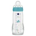 MAM Easy Active Biberons 2ème Âge - 1 Biberon de 330 ml - 6 Mois et + - Débit Très Rapide - Couleur : Océan