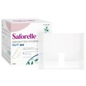 Saforelle Serviettes Hygiéniques Nuit Avec Ailettes Coton Bio 10 unités - Protection Douce et Confortable