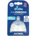 Dodie Tétine de Rechange Multi-Perforée Anti-Colique Débit Moyen 0-6 mois – Tétée naturelle et confort