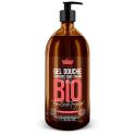 Les Petits Bains de Provence Gel Douche Bio - 1 Litre - Feuille de Figuier - Hydratant, Doux et Parfumé
