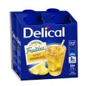 Delical Les Saveurs Fruitées Boisson Nutritionnelle Prête à Boire Sans Lactose Ananas - 4 x 200ml