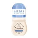 Cavaillès Absorb+ Déodorant Anti-transpirant 48H Roll-on - Lot de 2 x 50ml