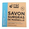 MKL Green Nature Savon Surgras de Marseille Neutre Sans Parfum 100 g - Corps et mains