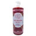 Du Monde à la Provence Gel Douche Bien-être Parfum Cerise Griotte 1L - Nettoyage doux et parfum fruité pour toute la famille
