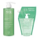 SVR Spirial Déo-Douche Gel Lavant Déodorant Fraîcheur Intense 400ml + Éco-recharge 400ml