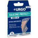 Urgo Silicone Protect + -  8 Pansements prédécoupés format large - Tenue 48h