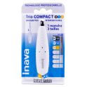 Inava Trio Compact - 1 Manche + 3 Brossettes Interdentaires - Taille 0/1/2 - 0,6mm + 0,8mm + 1mm