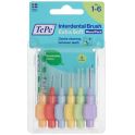 TePe Brossettes Interdentaires Extra-Souple Assortiment - Taille 1 à 6 - 6 Brossettes Interdentaires - Nettoyage en douceur et protection