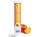 Hydratis Pastilles de Réhydratation - 10 pastilles effervescentes - Saveur Pêche - Réhydrate et stimule