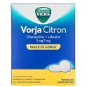 Laboratoire Vicks Vorja Citron 24 comprimés à sucer - Traitement des maux de gorge