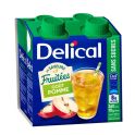 Delical Les Saveurs Fruitées Boisson Nutritionnelle Prête à Boire Sans Sucres Pomme - 4 x 200ml