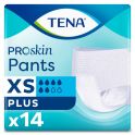 TENA ProSkin Pants Plus - Taille XS - 14 Protections - Fuites Urinaires Modérées à Fortes