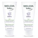 Weleda Baby Derma Duo Crème pour le Change 3en1 Bio 2x50ml – Apaisement et protection