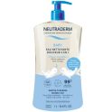 Neutraderm Baby Eau Nettoyante Douceur 3 en 1 - 1 Litre - Nettoie, apaise et protège la peau